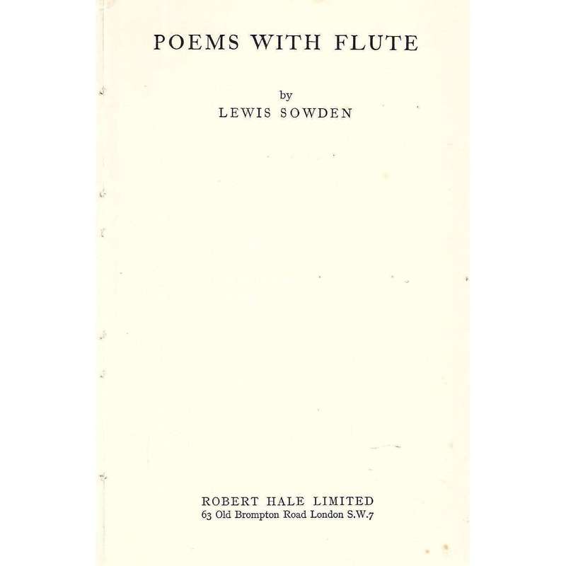 Poems with Flute (Signed by Author) | Lewis Sowden