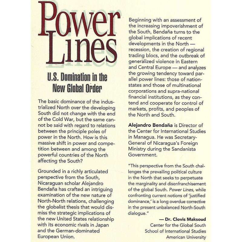 Power Lines: U.S. Domination in the New Global Order (Inscribed by Author) | Alejandro Bendana