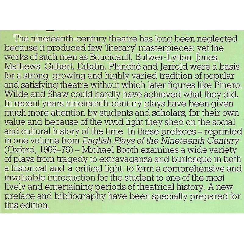 Prefaces to English Nineteenth-Century Theatre (Copy of SA Author Stephen Gray) | Michael R. Booth