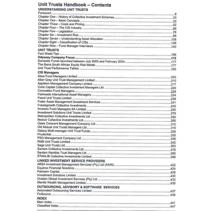 Profile's Unit Trusts & Collective Investments (March 2004) | Nic Oldert (Ed.)