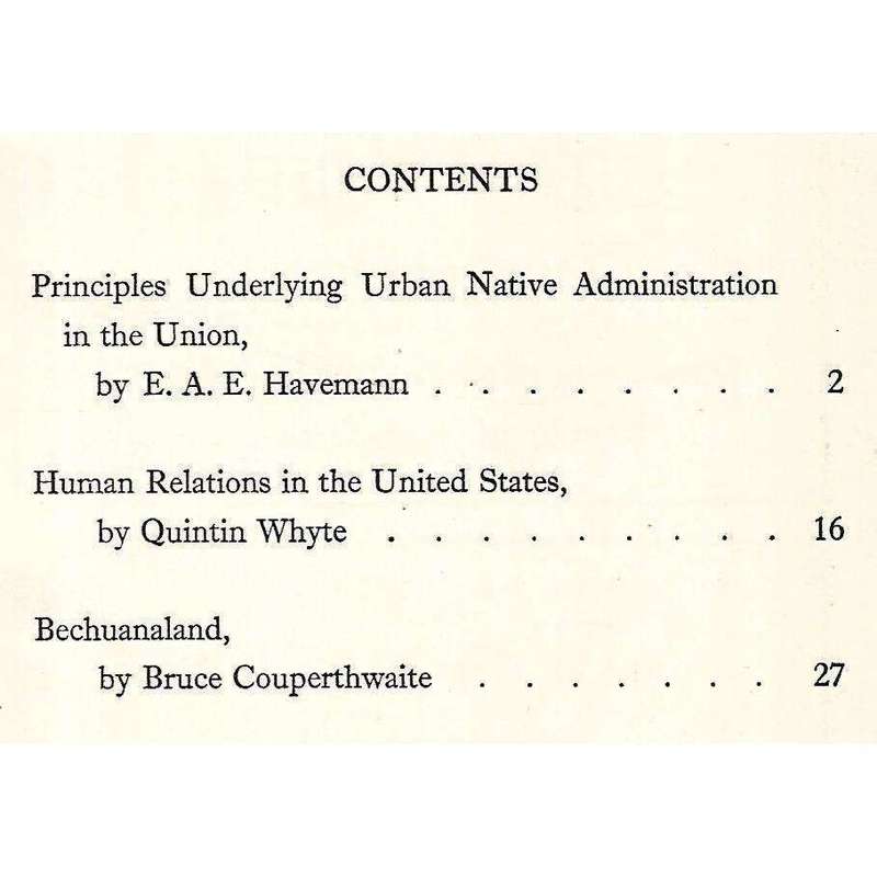 Race Relations Journal (Vol. 18, No. 1, 1951)