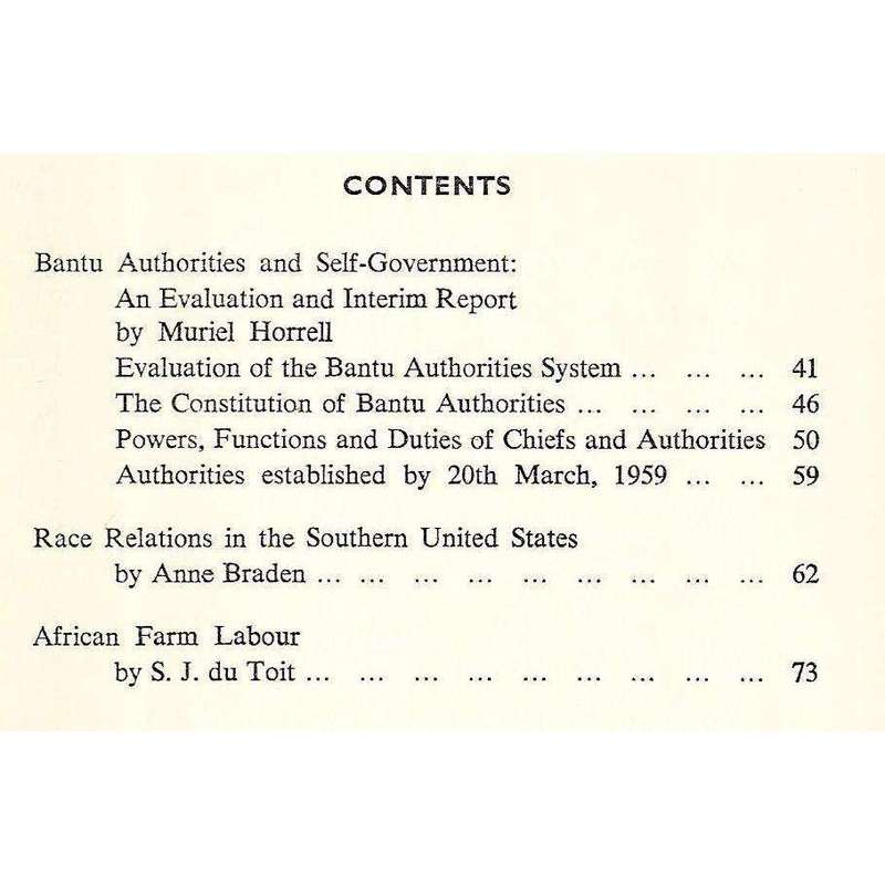 Race Relations Journal (Vol. 26, No. 2, April-June, 1959)