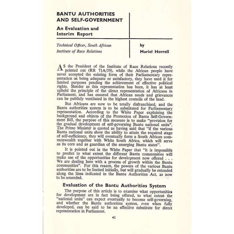 Race Relations Journal (Vol. 26, No. 2, April-June, 1959)