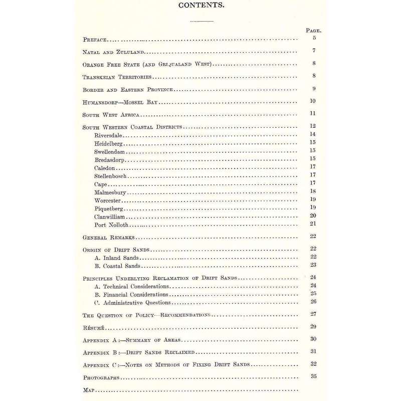 Report on Drift Sands in South Africa | J. D. M. Keet