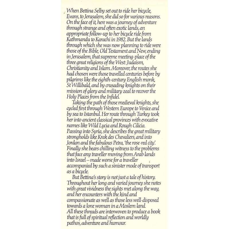 Riding to Jerusalem | Bettina Selby