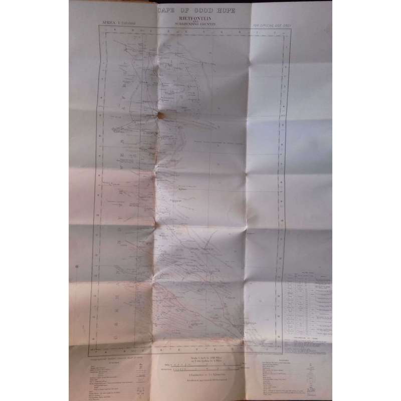 Rietfontein and Surrounding Country (Cape of Good Hope Reconnaissance Series, Fold-Open Map)