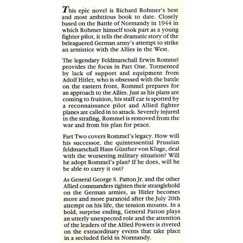 Rommel & Patton (First Edition, 1986) | Richard Rohmer