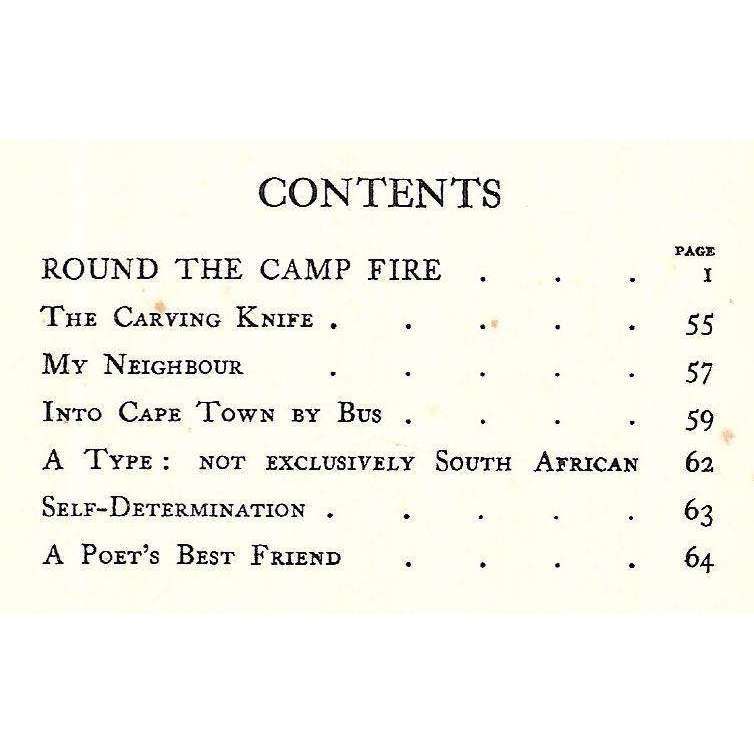 Round the Camp Fire in East Africa and Other Poems (With Author's Presentation Inscription) | Art...