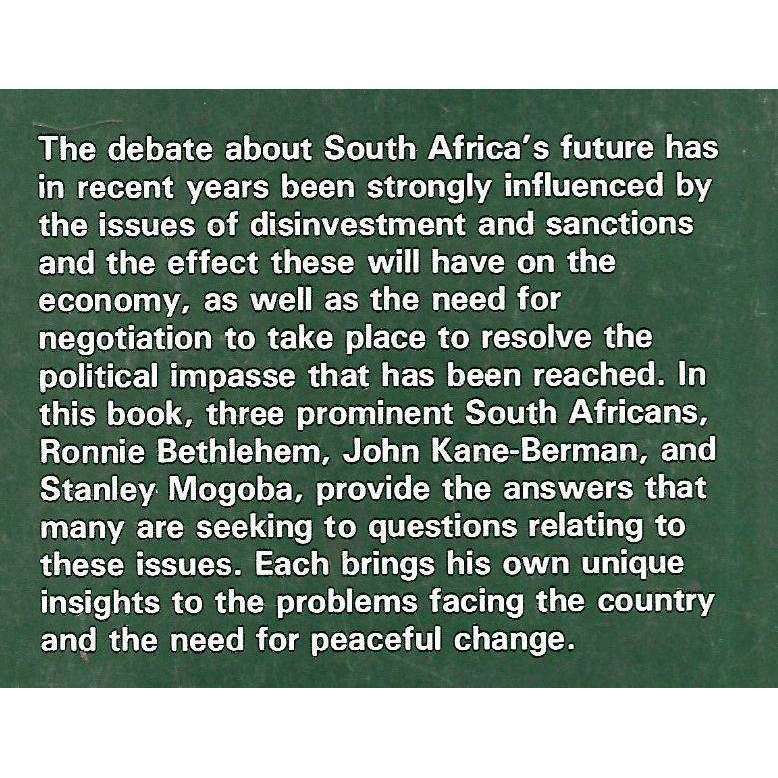 Sanctions and the Alternatives | Stanley Mogoba, et al.