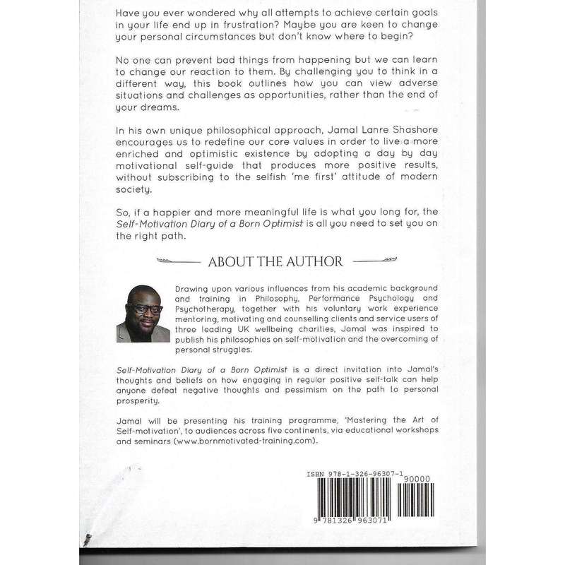 Self-Motivation Diary of a Born Optimist (Inscribed by the author) | Jamal Lanre Shashore