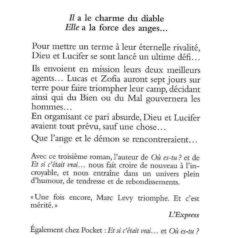 Sept jours pour une eternite... (French) | Marc Levy