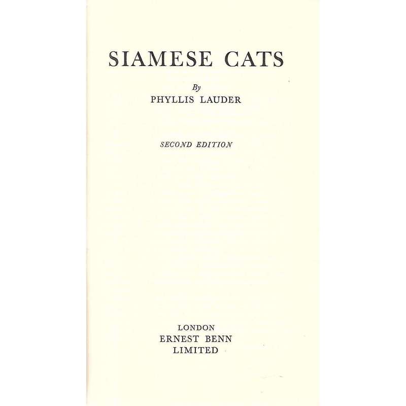 Siamese Cats | Phyllis Lauder