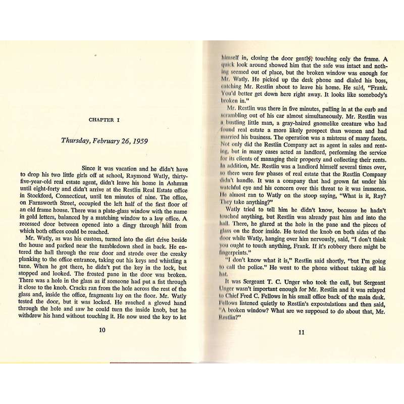 Sleep Long My Love (First Edition, 1960) | Hillary Waugh
