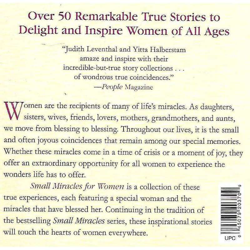 Small Miracles for Women: Extraordinary Coincidences of Heart and Spirit | Yitta Halberstam & Jud...