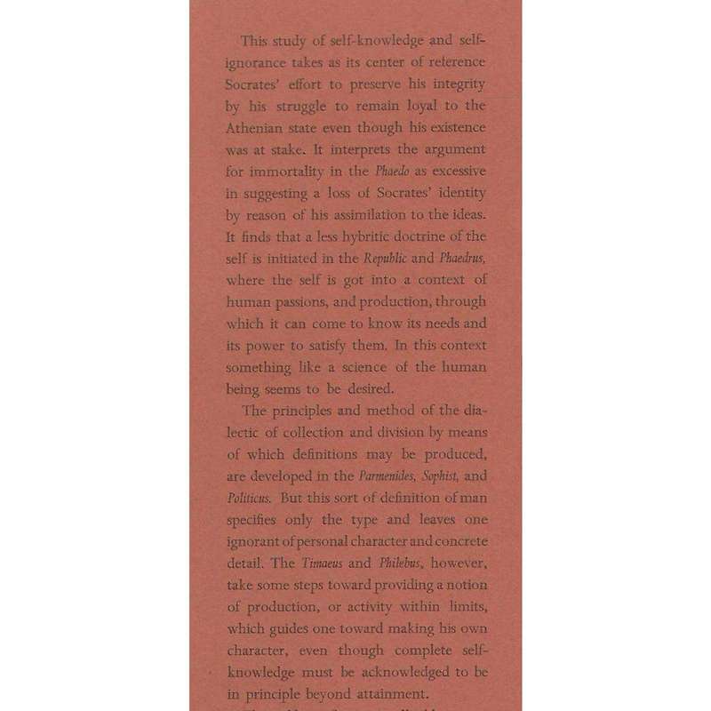 Socratic Ignorance: An Essay on Platonic Self-Knowledge | Edward G. Ballard