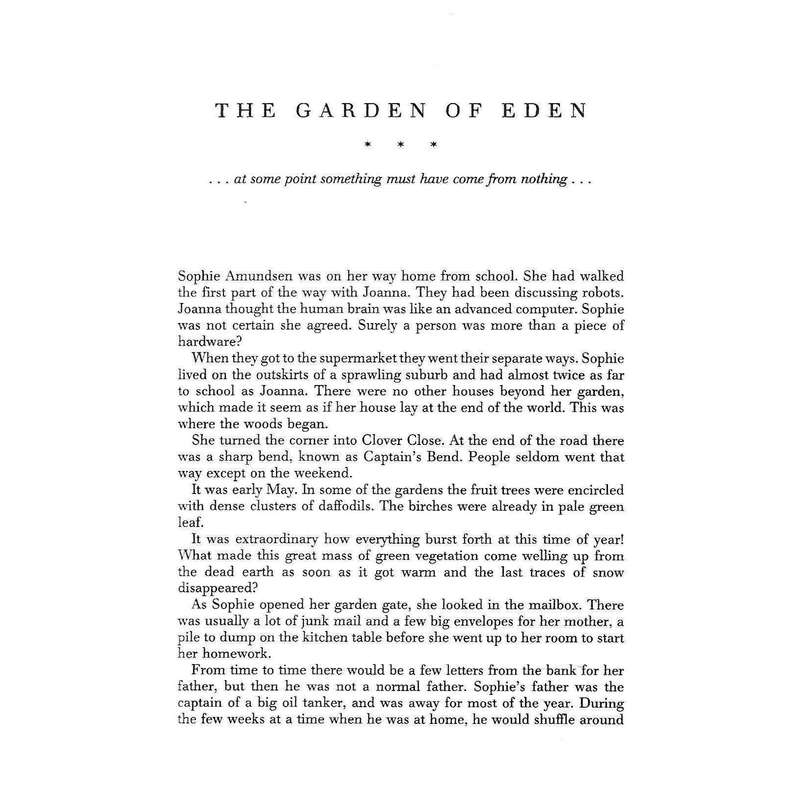 Sophie's World (Uncorrected Proof Copy, Limited Edition) | Jostein Gaarder