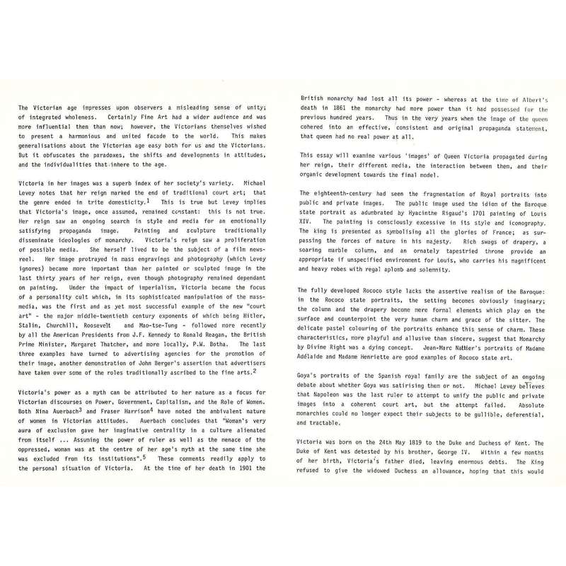 South Africa Association of Art Historians: First Conference, 1-3 July 1985