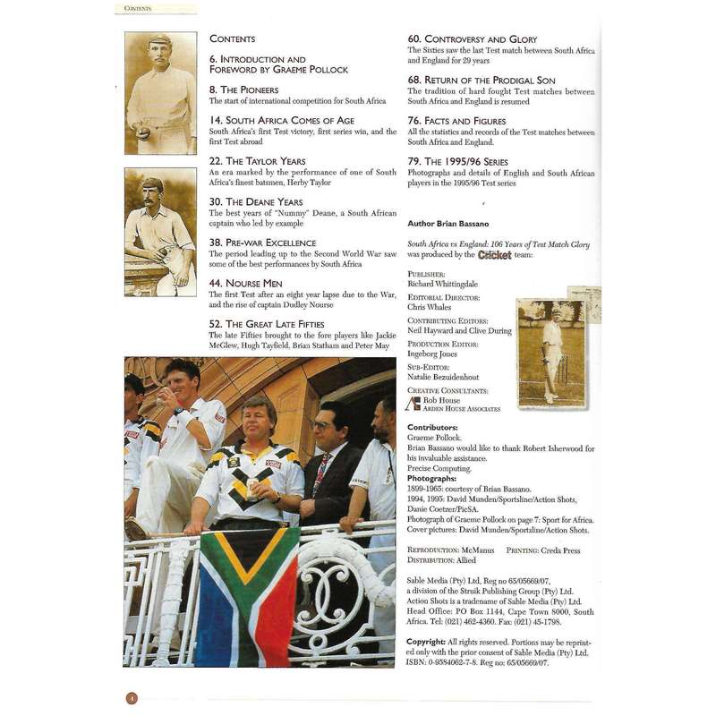 South Africa Versus England: 106 Years of Test Match Glory (Special Collector's Issue)