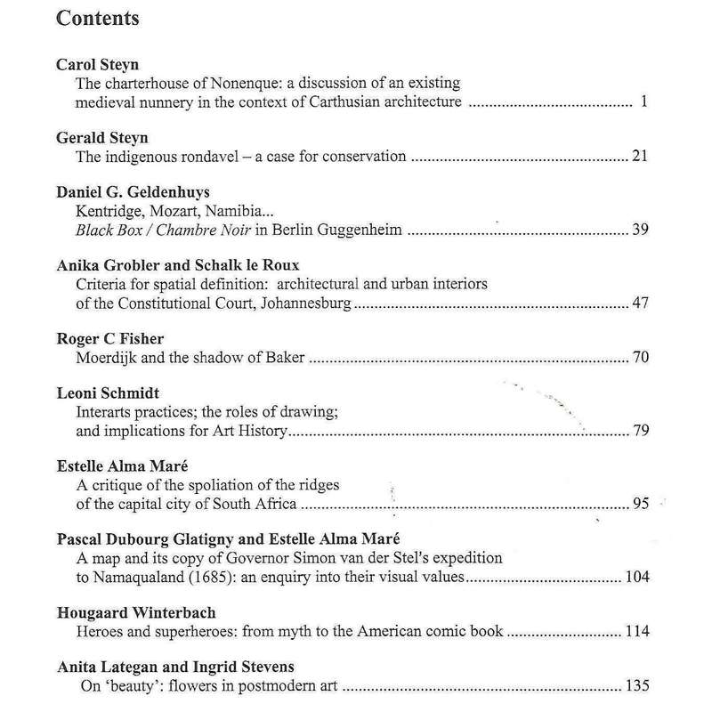 South African Journal of Art History (Vol. 21, No. 1, 2006)