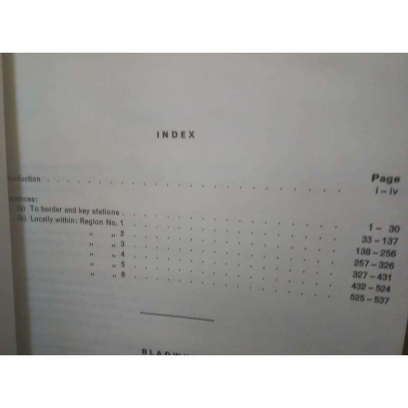 South African Railways: (English Afrikaans Edition) Book of Distances Afstandboek No. 4