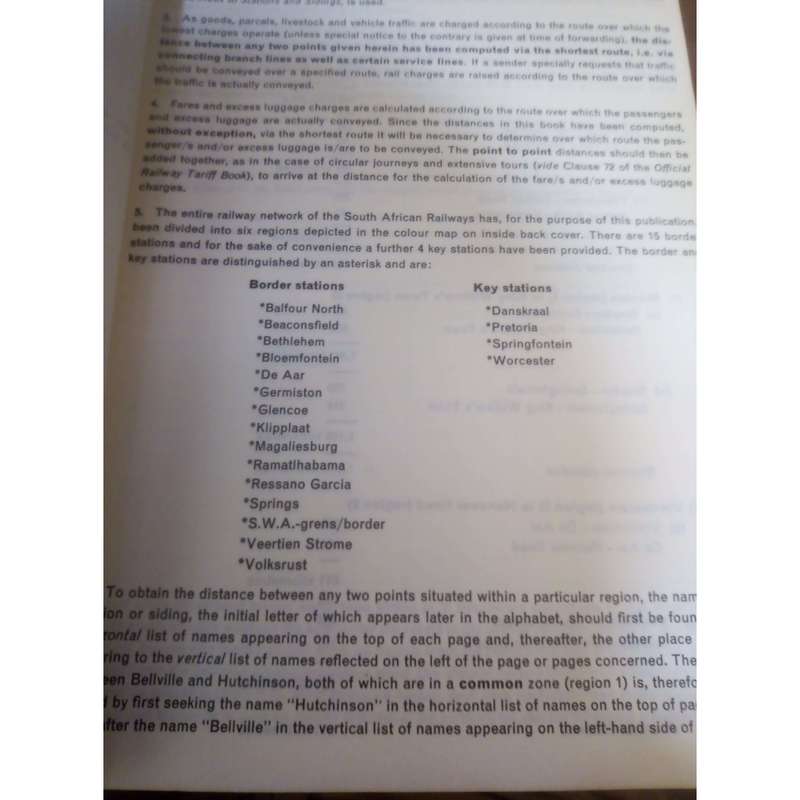 South African Railways: (English Afrikaans Edition) Book of Distances Afstandboek No. 4