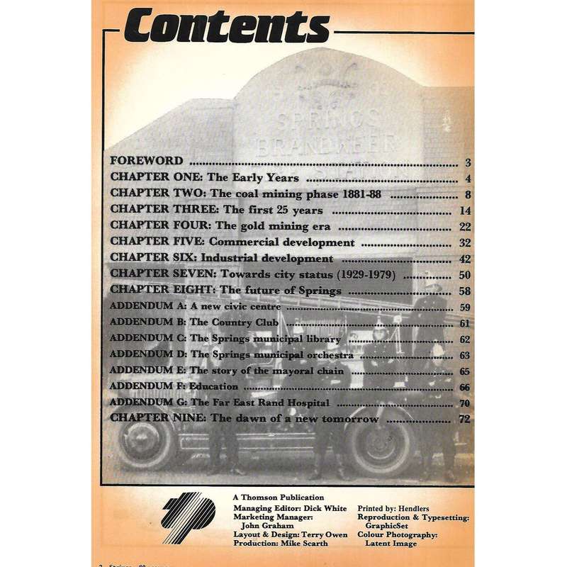 Springs: 80 Years On (Numbered, Dual Language Edition, Includes Extra Brochure)