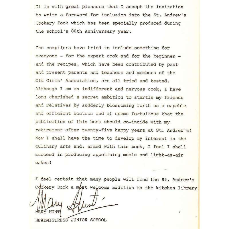 St. Andrews Cookbook (St. Andrews School, Johannesburg)