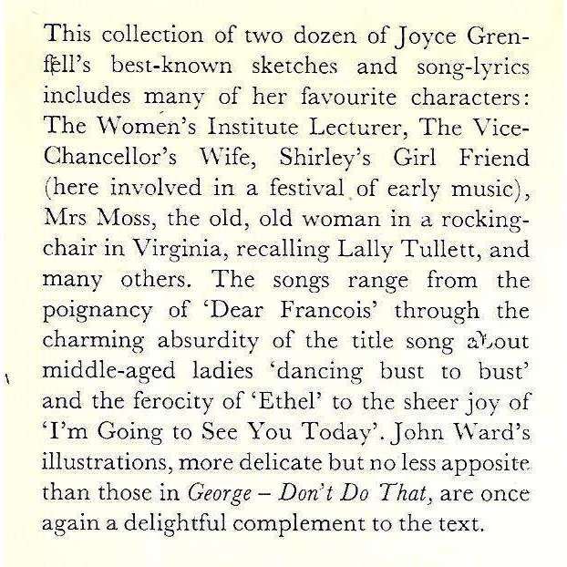 'Stately as a Galleon' and Other Songs and Sketches | Joyce Grenfell