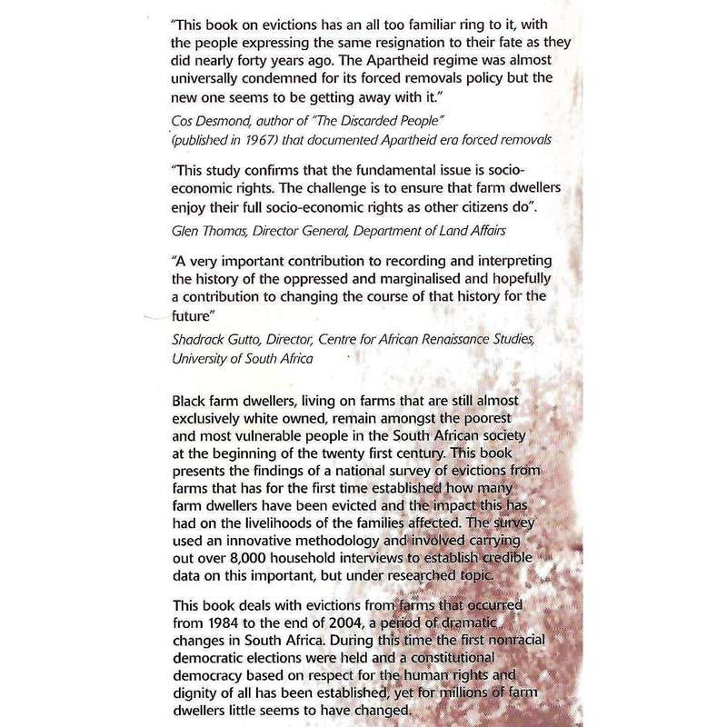 Still Searching for Security: The Reality of Farm Dweller Evictions in South Africa (Inscribed by...