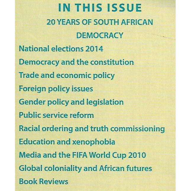 Strategic Review for Southern Africa (Vol. 36 No. 2, November 2014)
