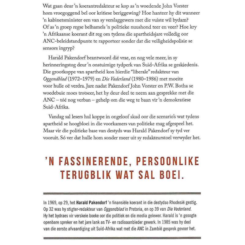 Stroompo: Herinneringe van 'n Koerantman in die Apartheidera (Afrikaans) | Harald Pakendorf