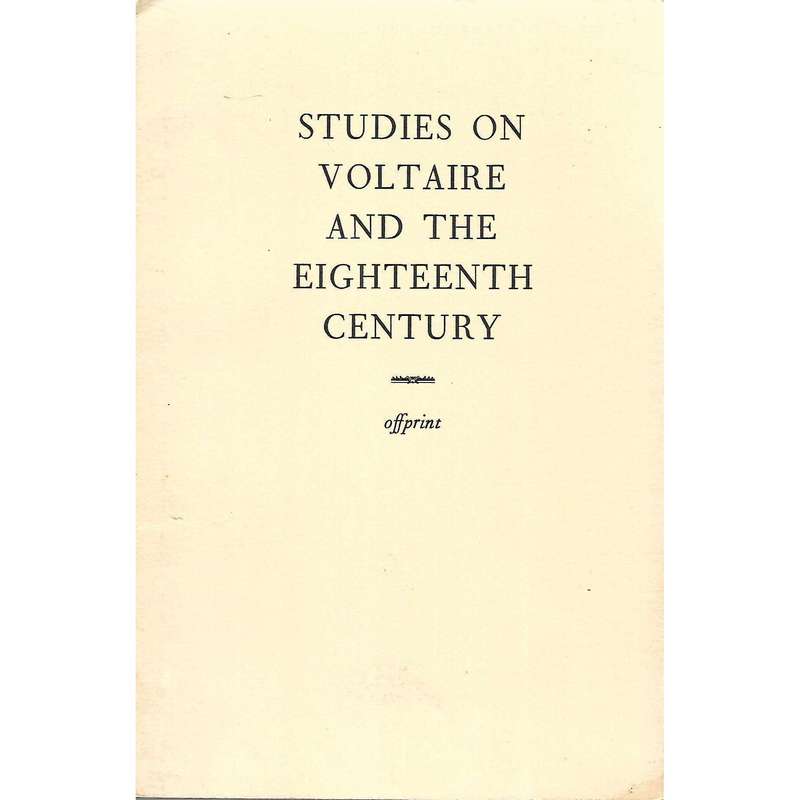 Studies on Voltaire and the Eighteenth Century: A New Look at Rosseau as an Educator | R. J. P. J...