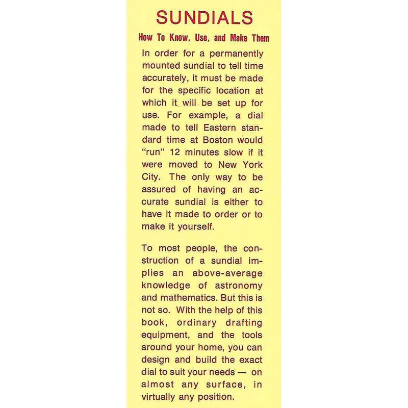 Sundails | R. Newton Mayall & Margaret W. Mayall