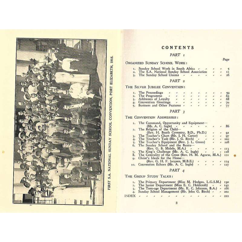 Sunday School Work in South Africa (Book of the Silver Jubilee of the National Sunday School Conv...