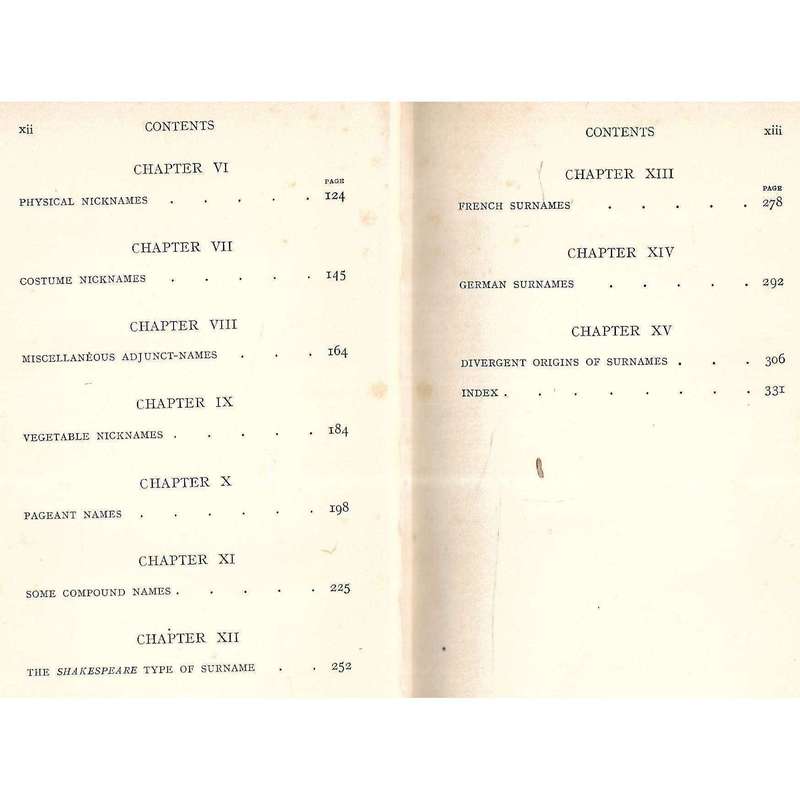 Surnames | Ernest Weekley