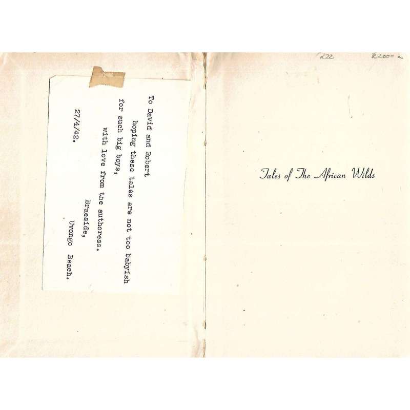Tales of the African Wilds (With Author's Slip) | Minnie Martin