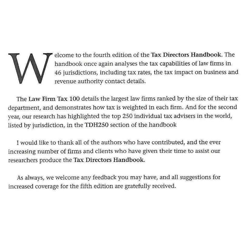 Tax Directors Handbook 2010
