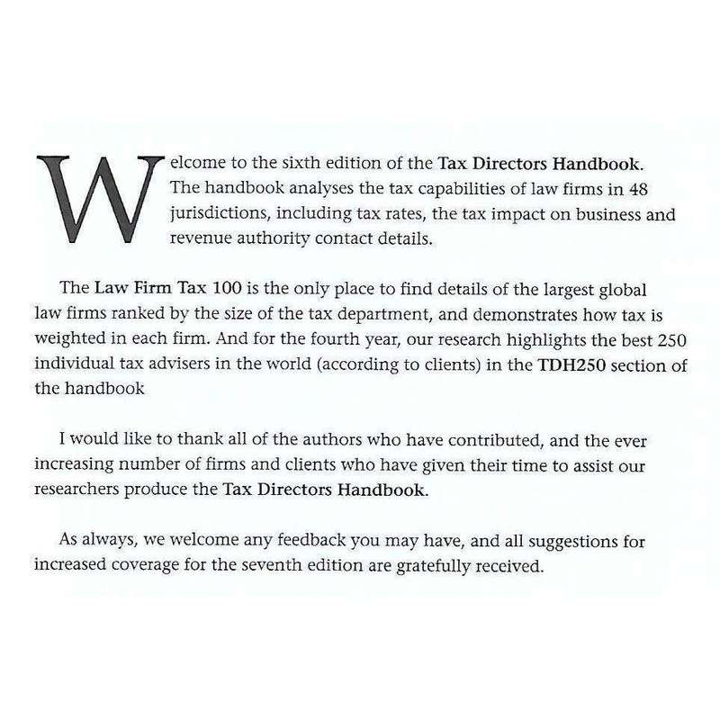 Tax Directors Handbook 2012