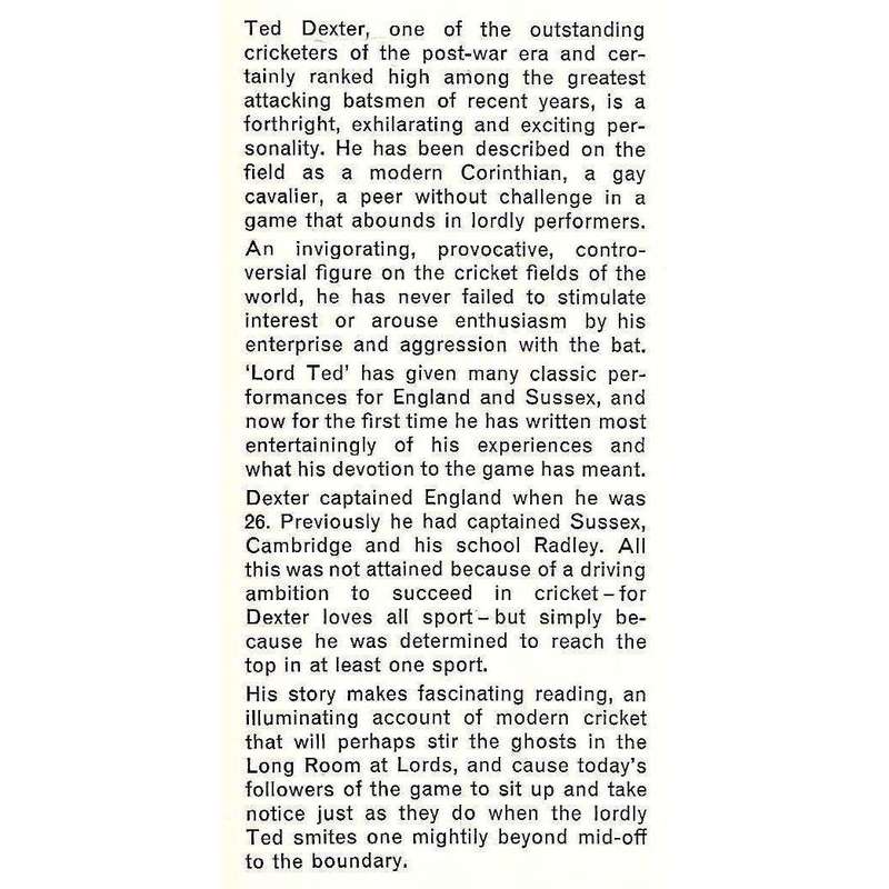 Ted Dexter Declares: An Autobiography | Ted Dexter