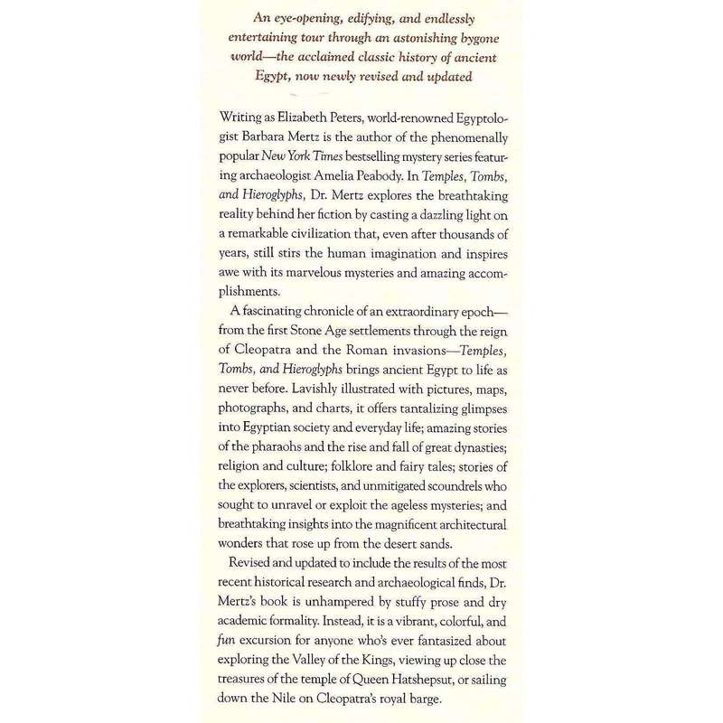 Temples, Tombs & Hieroglyphs: A Popular History of Ancient Egypt | Barbara Mertz