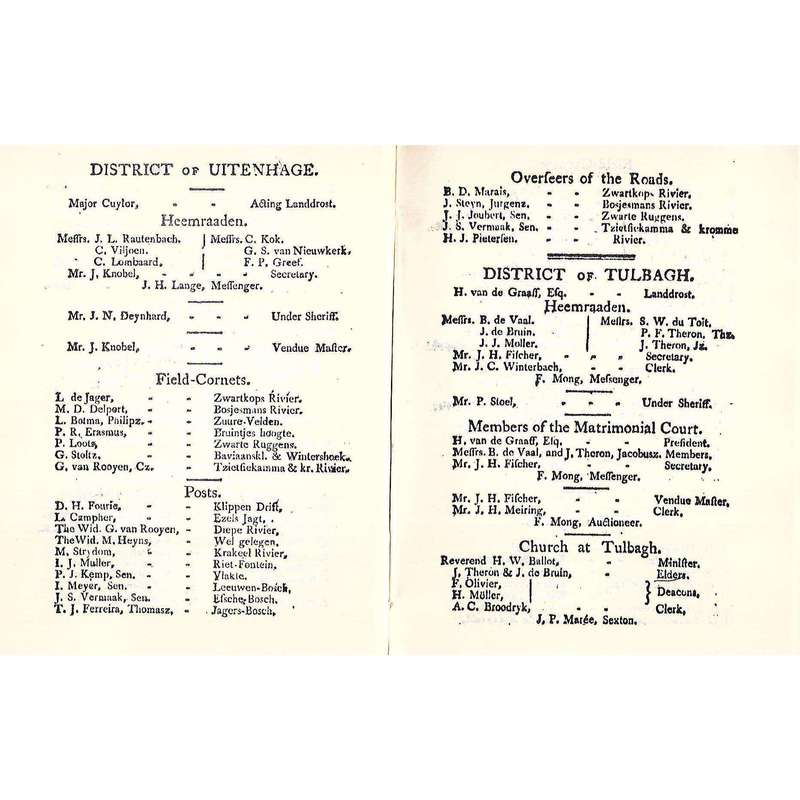 The African Court Calender for MDCCCVIII (Facsimile Reprint) | Geo. Ross