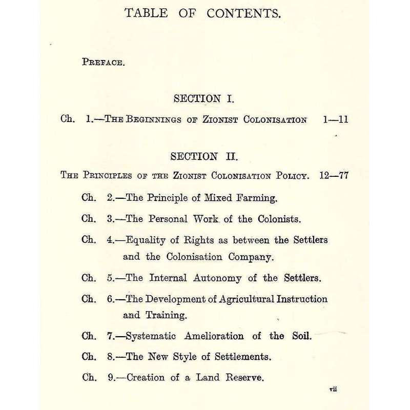 The Agricultural Colonisation of the Zionist Organisation in Palestine | Dr. Arthur Ruppin