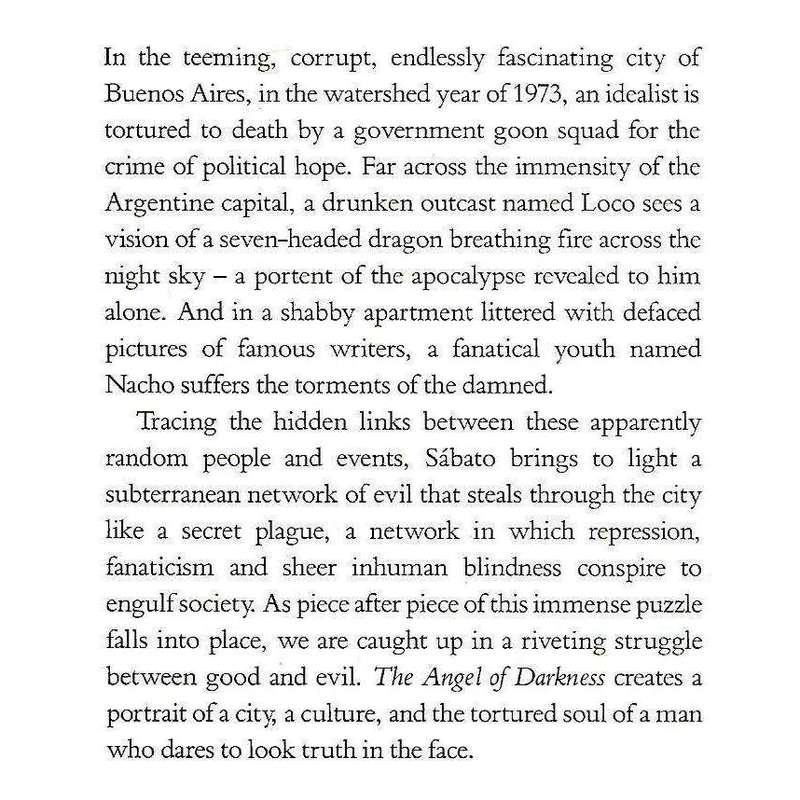 The Angel of Darkness (Translated from the Spanish) | Ernesto Sabato