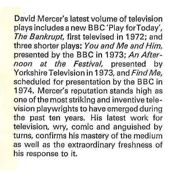 The Bankrupt and Other Plays | David Mercer
