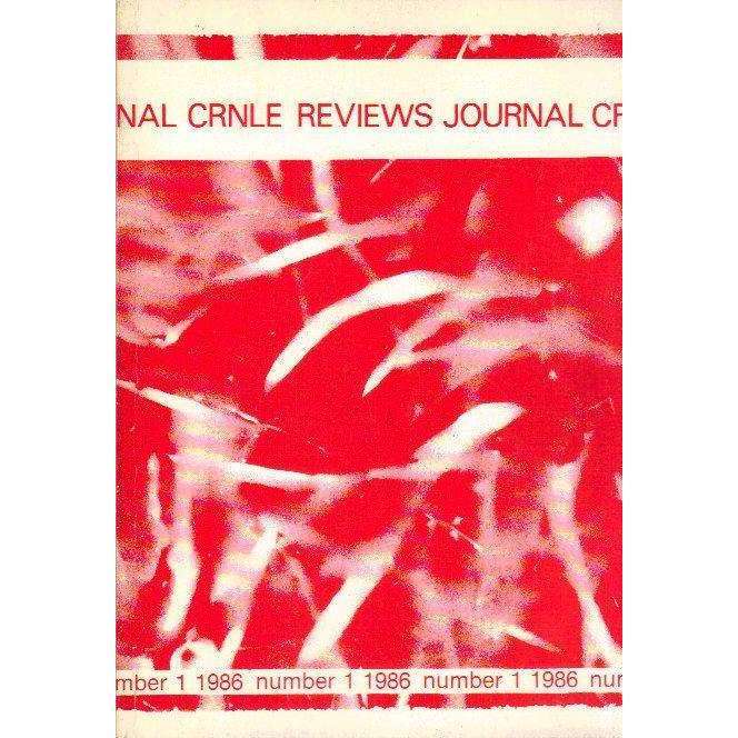 The CRNLE Reviews Journal (Number 1 1986) | Editors Haydn Moore Williams, Dr Susan Hosking, Sudes...