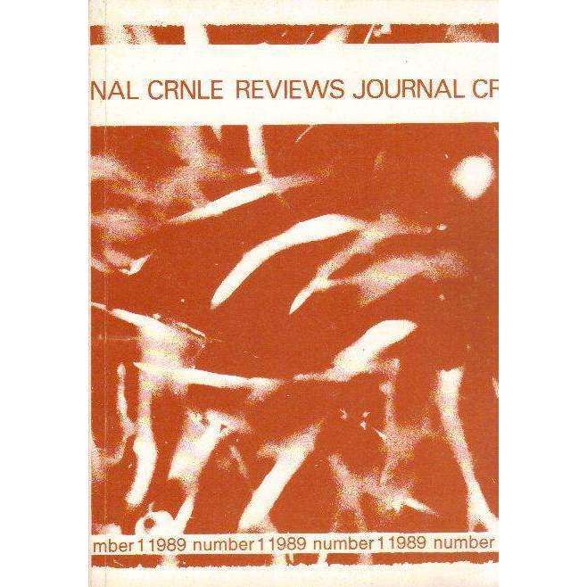 The CRNLE Reviews Journal (Number 1 1989) | Editor's Haydn Moore Williams, Dr Susan Hosking, Anni...