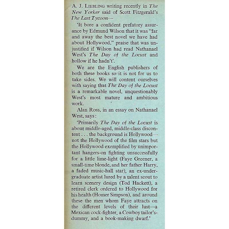 The Day of the Locust (First Edition, 1951) | Nathanael West