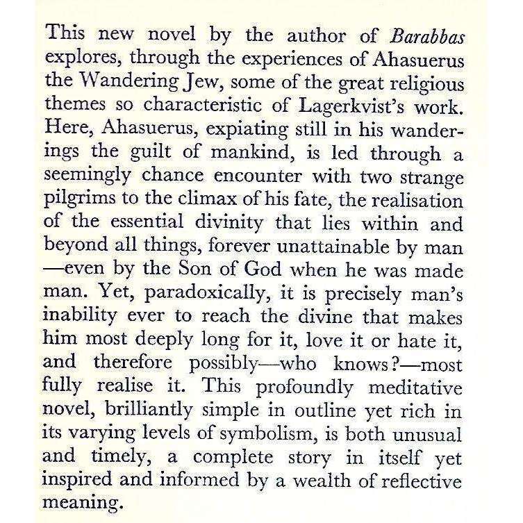 The Death of Ahasuerus (First Edition) | Par Lagerkvist