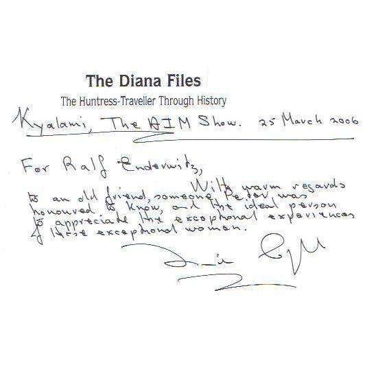 The Diana Files: (With Author's Inscription) The Huntress-Traveller through History | Fiona Clair...