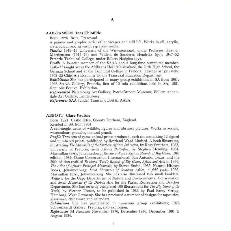 The Dictionary of South African Painters and Sculptors (Including Namibia) | Grania Ogilvie & Car...